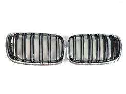 Решетка радиатора ноздри BMW X5 Series E70 2007–2013рік Чорна Глянец Хром Рамка