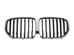 Низдрый Черный глянец / Хром рамка ( 1 BAR ) на BMW X5 G05 2018-2022 года