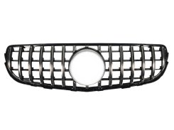 Решетка радиатора Chrome Black (без места под камеру) GT для Mercedes-Benz GLC-Class X253 2015–2019