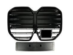 Решетка Черный глянец (Двойные M-Look) "i4" на BMW 4 Series G26 2020-2024 года