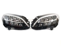 Передние фары Led High Performance (комплектные) на Mercedes-Benz C-Class W205 2018-2021 года