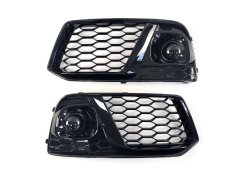 Решетка в бампер Full Black (в стиле RSQ5) для AUDI Q5 80A 2016–2020