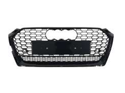 Грати радіатора Audi A5 RS5 2016–2019 Full Black Quattro (chrome rings)