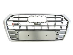 Решетка радиатора Full Silver (в стиле SQ5) для Audi Q5 80A 2016–2020