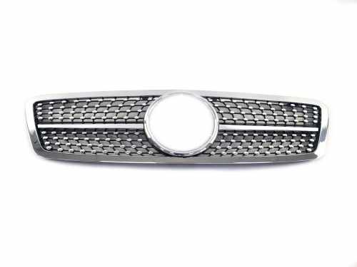 Решітка радіатора Silver Diamond для Mercedes-Benz C-Class W203 2000–2007