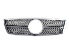 Решетка радиатора Silver Diamond для Mercedes-Benz C-Class W203 2000–2007