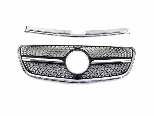 Грати радіатора Black Diamond для Mercedes-Benz VITO-Class W447 2014–2019