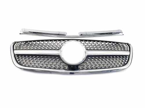 Грати радіатора Silver Diamond для Mercedes-Benz VITO-Class W447 2014–2019