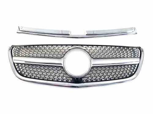 Грати радіатора Silver Diamond для Mercedes-Benz VITO-Class W447 2014–2019
