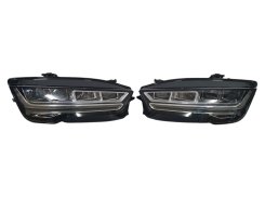 Передние фары (Full Led стиль A7 2014+) на Audi A7 4G 2010-2014 года.
