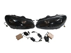 Передні фари (Xenon GTI) Black для Volkswagen Golf VI 5K 2008–2012
