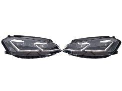 Передние фары (Full Led) замена галогена на Volkswagen Golf VII 5G 2017-2020 года