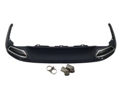 Дифузор (заднього бампера) (стиль R-Line) для Volkswagen Passat B8 2014–2019