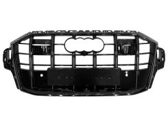 Решётка радиатора SQ7 Full Black под дистроник для Audi Q7 4M 2020–2022