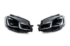 Передние фары Silver Volkswagen Golf 7/E-Golf 5G 2017-2020, без блоков, GBT (2 шт)