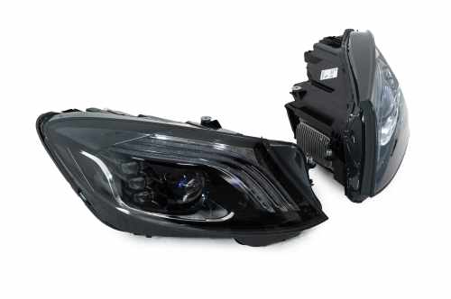 Передние фары 2014-2017 Mercedes S-class W222 2013-2022, дизайн рестайлинг, GBT