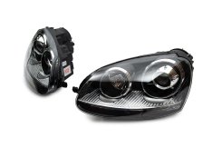 Передние фары с линзой Black Volkswagen Golf 5 2003-2009, GBT (2 шт)