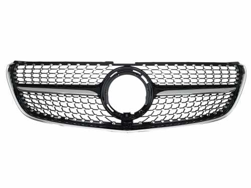 Решітка радіатора (Diamond Black) для Mercedes-Benz V-Class W447 2019–2023