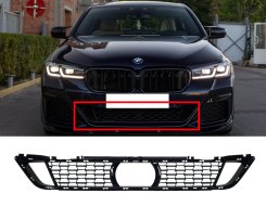 Решетка в бампер под дистроник (M-Paket) для BMW 5 Series G30/G31 2020–2023