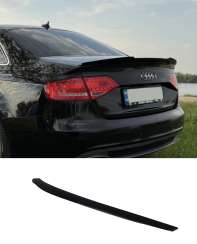 Спойлер Чорний глянець V2 для Audi A4 B8 2007–2011