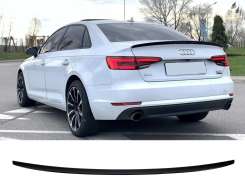 Спойлер Чорний глянець V2 для Audi A4 B9 2015–2019
