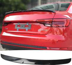 Спойлер Чорний глянець V3 для Audi A4 B9 2015–2019