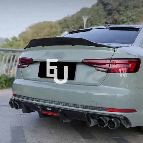 Спойлер Чорний глянець V4 для Audi A4 B9 2015–2019