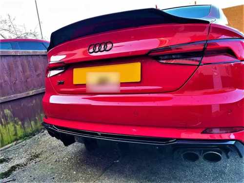 Спойлер Чорний глянець V3 для Audi A5 B9 2016–2020