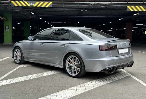 Спойлер Черный глянец для Audi A6 C7 2011–2014