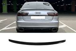 Спойлер Чорний глянець для Audi A6 C7 2011–2014