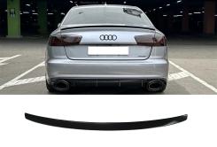 Спойлер Черный глянец для Audi A6 C7 2011–2014