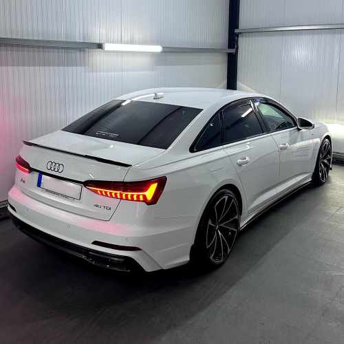 Спойлер Чорний глянець V1 для Audi A6 C8 2018–2022