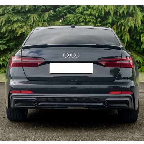 Спойлер Чорний глянець V1 для Audi A6 C8 2018–2022