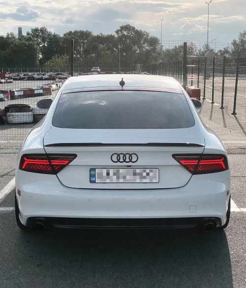 Спойлер Черный глянец для Audi A7 4G 2010–2014