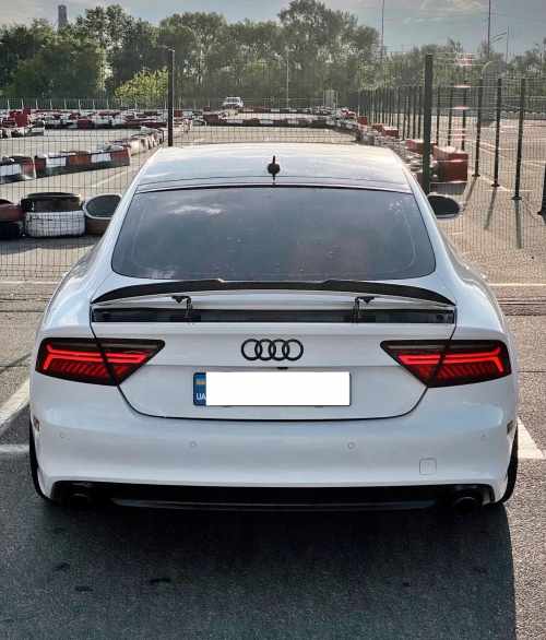 Спойлер Черный глянец для Audi A7 4G 2010–2014