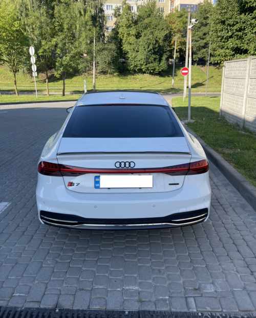 Спойлер Черный глянец для Audi A7 4K 2017–2023