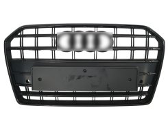 Решетка радиатора Matte Black (в стиле S6) для Audi A6 C7 2014–2018