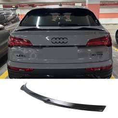 Спойлер Черный глянец (Sportback под окном) для Audi Q5 80A 2020–2024