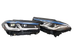 Передние фары (стиль M5 F90 LCI Laser) V2 для BMW 5 Series F10 / F11 2010–2017