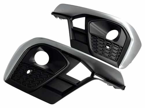 Решітки в бампер Silver Black для Audi A8 D5 2021–2026