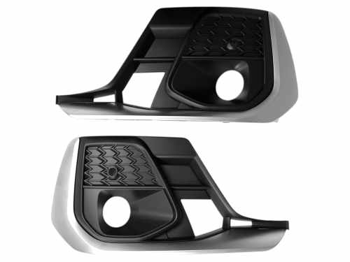 Решітки в бампер Silver Black для Audi A8 D5 2021–2026