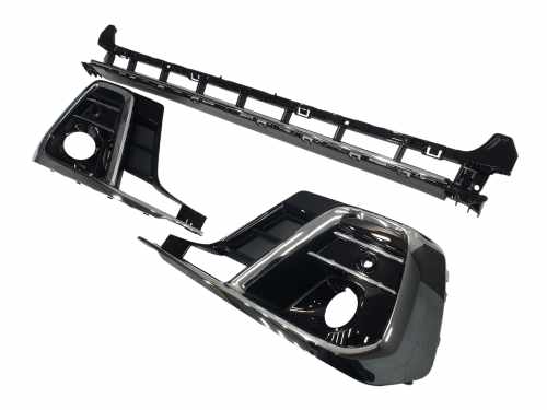 Решітки в бампер Chrome Black для Audi A8 D5 2021–2026
