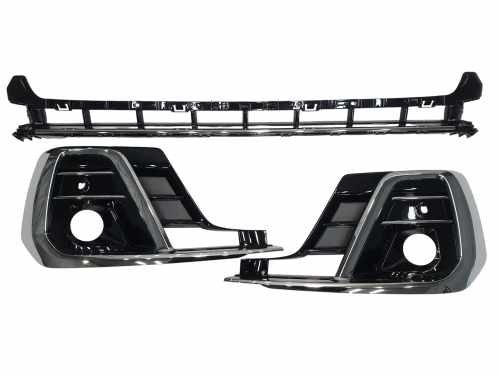 Решітки в бампер Chrome Black для Audi A8 D5 2021–2026