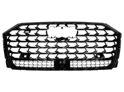 Решетка радиатора Full Black (стиль S8) для Audi A8 D5 2021–2026
