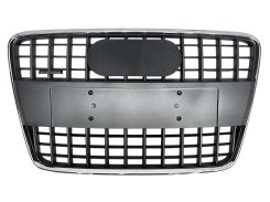 Решетка радиатора Gray Chrome (в стиле SQ7) для Audi Q7 4L 2005–2015