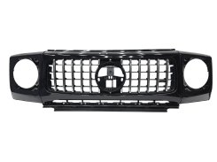 Решетка радиатора + рамки для фары GT Chrome Black на Mercedes-Benz G-Class W465 2024–2026