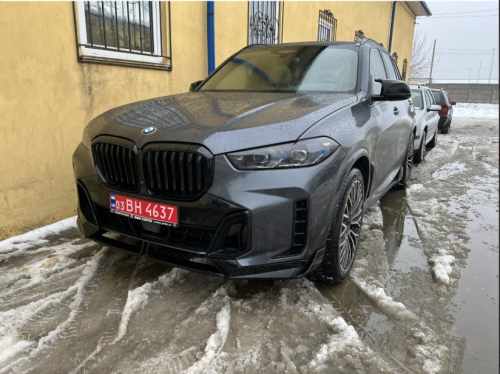 Губа (переднього бампера) Чорний глянець для BMW X5 G05 2023–2025