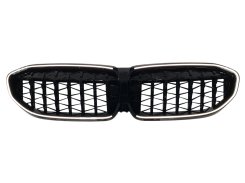 Ноздри Черный глянец LED (Iconic Glow) Diamond для BMW 3 Series G20 / G21 2018–2022