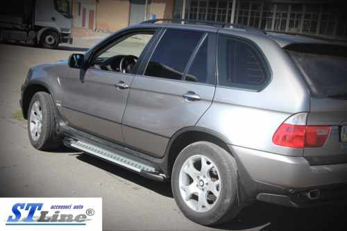 Бокові труби BMW X5 E53 1999-2006, нержавіюча сталь, CAN (2 шт)