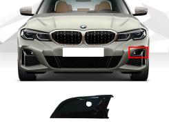 Решетки в бампер Черный глянец Накладка решетки LH под PDC для BMW 3 Series G20 / G21 2018–2022